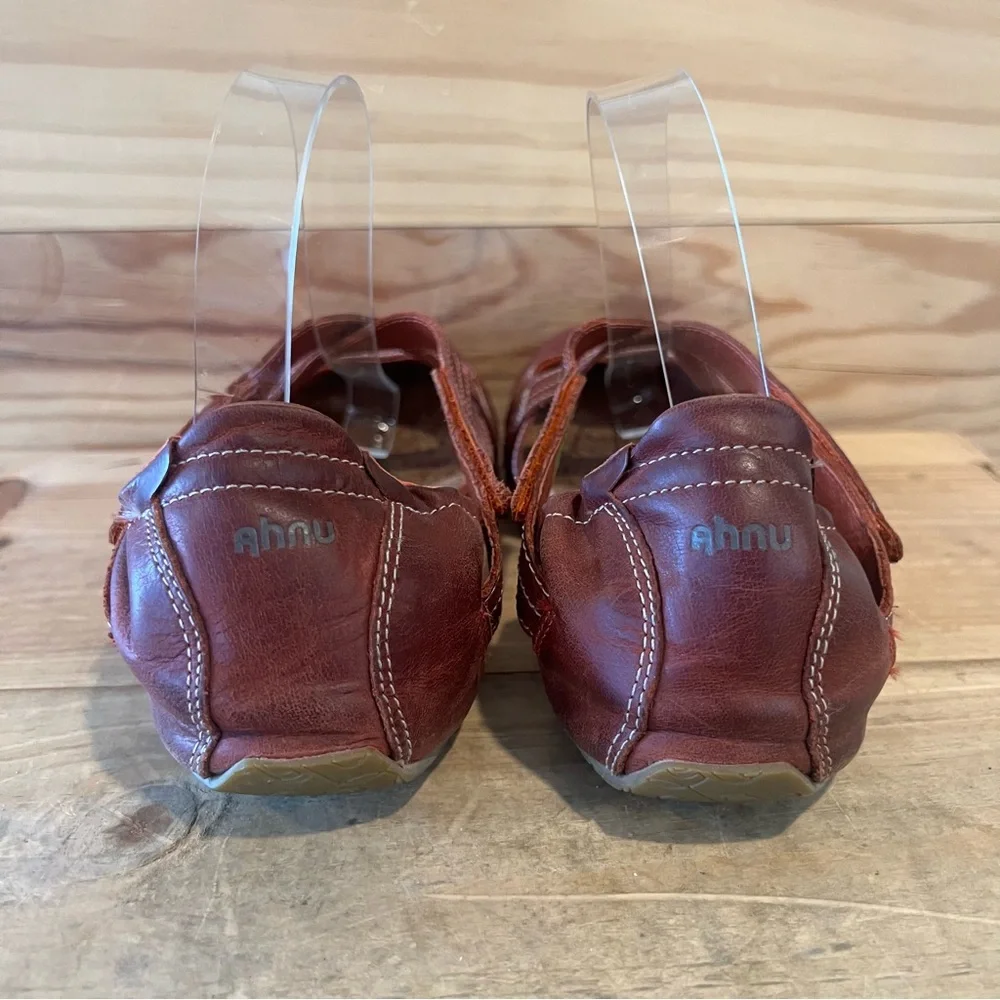 Ahnu Karma Latitude Red Leather Ballet Flats size 9 - Picture 8 of 12